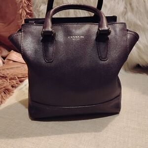 Coach Women's Dark Purple Satchel